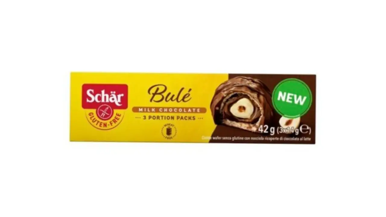 Caja de bombones Schär Bulé, chocolate con leche y avellana. ¡Novedad! Estos bombones no tienen gluten, ideales para celíacos.