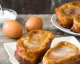 Torrijas caseras hechas con pan brioche, huevos y azúcar. Un dulce perfecto para disfrutar en cualquier momento.