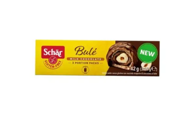Caja de bombones Schär Bulé, chocolate con leche y avellana. ¡Novedad! Estos bombones no tienen gluten, ideales para celíacos.