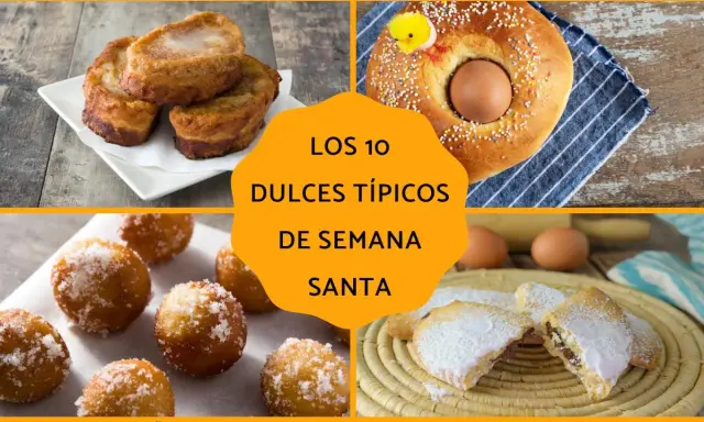 Torrijas, monas de Pascua, buñuelos y rubiols son algunos de los dulces típicos de Semana Santa.