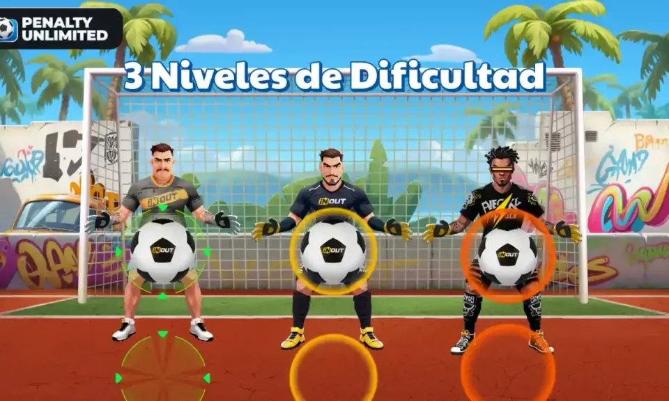 Guía rápida de juego de penaltis casino para principiantes. Tres porteros listos para detener tus tiros. ¡Elige tu nivel de dificultad!