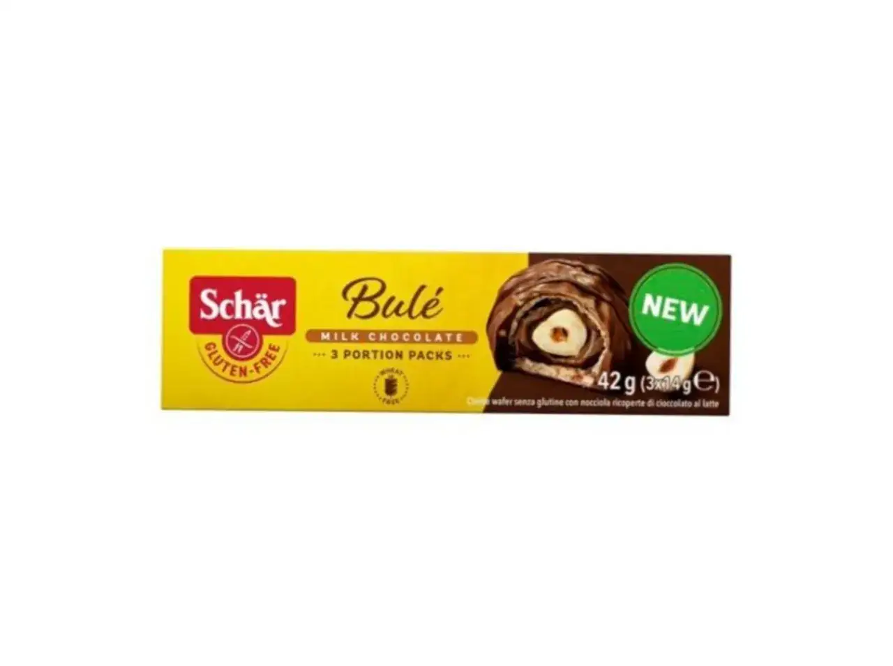 Caja de bombones Schär Bulé, chocolate con leche, sin gluten. ¡Disfruta de estos deliciosos bombones sin gluten!